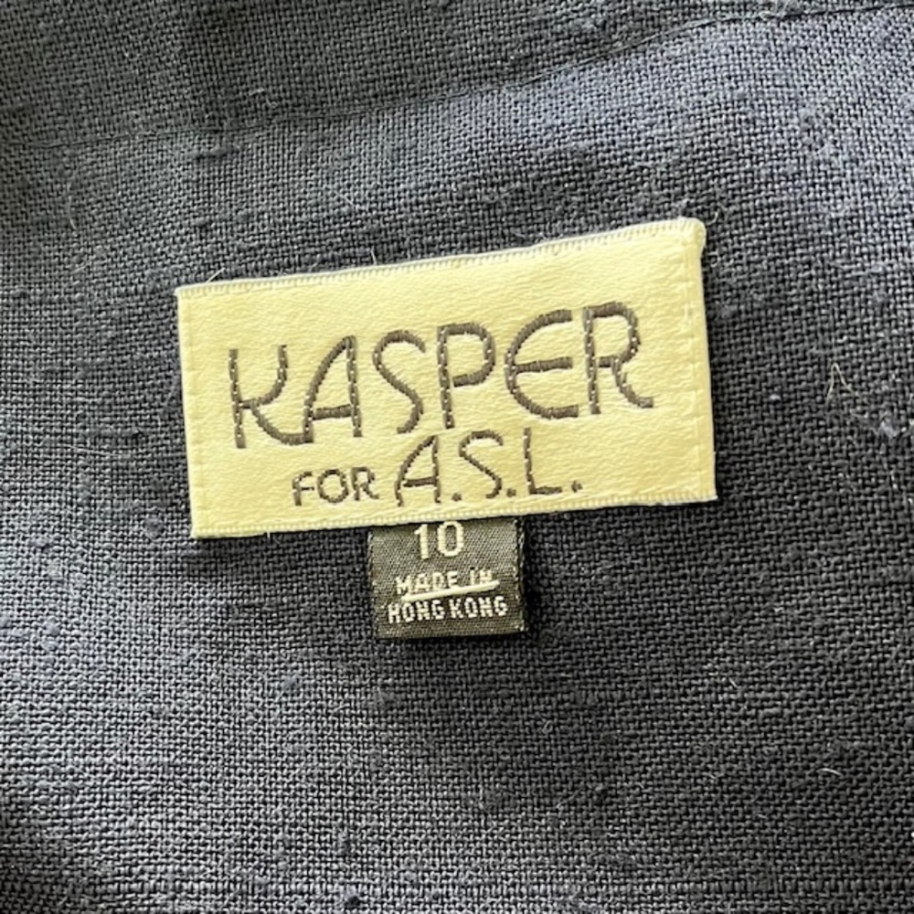 KASPER for ASL Vintage Navy & Red Dress Size 10 - Picture 6 of 8